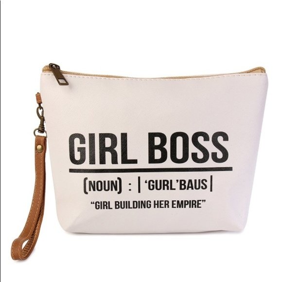 Handbags - Girl Boss Cosmetic Bag Wristlet